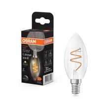 OSRAM E14 VINTAGE Spiral LED Filament Kerze klar dimmbar 3,1W wie 28W warmweißes gemütliches Licht 2200K